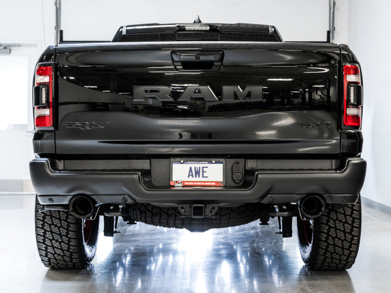 AWE Tuning 3015-33005 - AWE3015-33005 - AWE Tuning 2021 RAM 1500 TRX 0FG Cat-Back Exhaust - Diamond Black Tips - Shipped in Europe - Tuningsupply.com