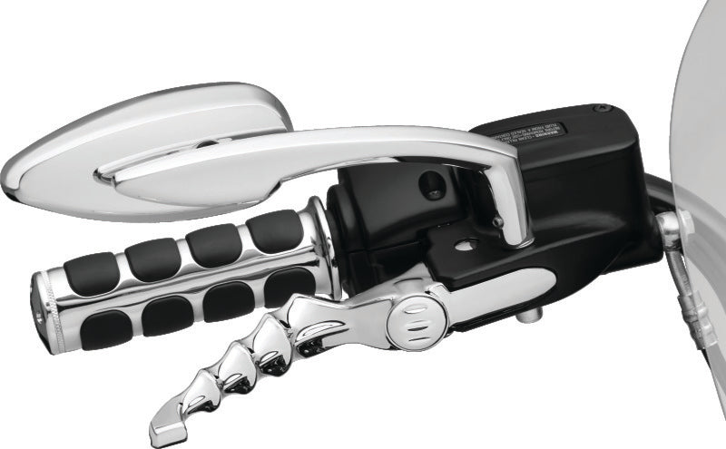 Kuryakyn 1707 - KUR1707 - Kuryakyn Teardrop Mirrors Chrome - Shipped in Europe - Tuningsupply.com