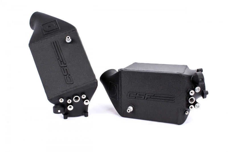 CSF 8109 - CSF8109 - CSF 12-16 BMW M5 (F10) / 12-18 BMW M6 (F06/F12/F13) Twin Charge-Air-Cooler Set - Crinkle Black - Shipped in Europe - Tuningsupply.com