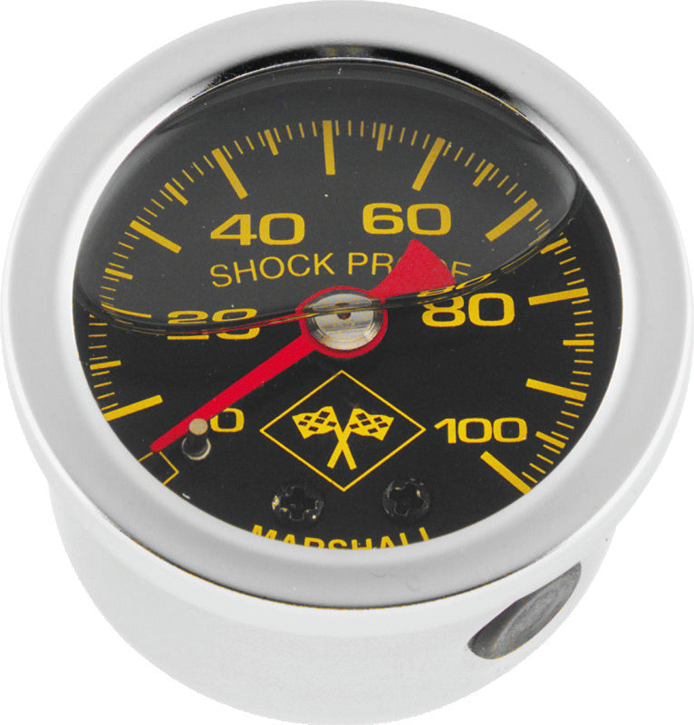 Bikers Choice 496458 - BKC496458 - Bikers Choice 0-100 PSI Oil Pressure Gauge Black Face Stainless Bezel Liquid Filled Universal Custom - Shipped in Europe - Tuningsupply.com