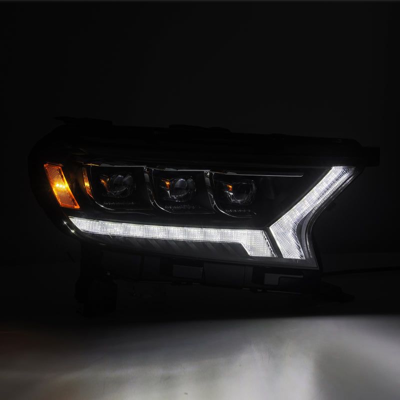 AlphaRex 880123 - ARX880123 - AlphaRex 19-21 Ford Ranger NOVA LED Proj Headlight Plnk Style Alpha Blk w/Activ Light/Seq Signal/DRL - Shipped in Europe - Tuningsupply.com