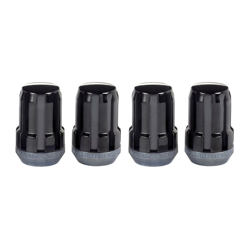 McGard 65357BK - MCG65357BK - McGard SplineDrive Lug Nut (Cone Seat) M12X1.5 / 1.24in. Length (4-Pack) - Black (Req. Tool) - Shipped in Europe - Tuningsupply.com