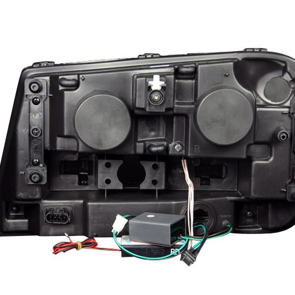 ANZO 111127 - ANZ111127 - ANZO 2002-2009 Chevrolet Trailblazer Projector Headlights w/ Halo Black - Shipped in Europe - Tuningsupply.com