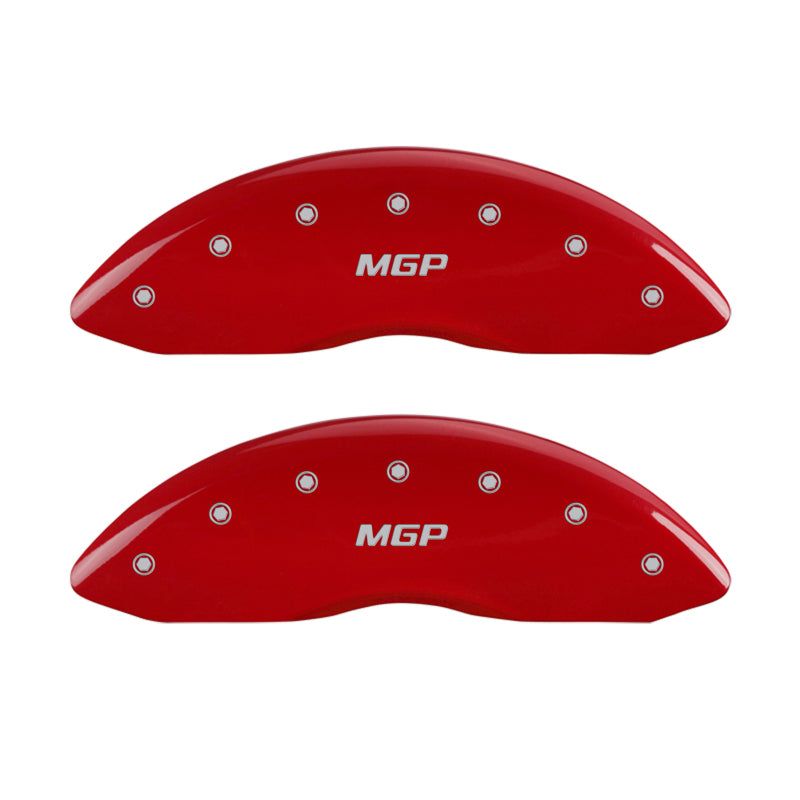 MGP 23197SMGPRD - MGP23197SMGPRD - MGP 4 Caliper Covers Engraved Front & Rear MGP Red finish silver ch - Shipped in Europe - Tuningsupply.com