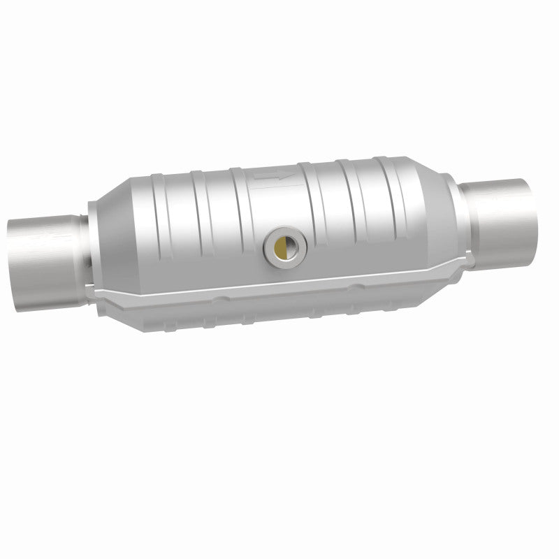 Magnaflow 51354 - MAG51354 - MagnaFlow Conv Univ 2in Inlet/Outlet Center/Center Round 11in Body L x 5.125in W x 15in Overall L - Shipped in Europe - Tuningsupply.com