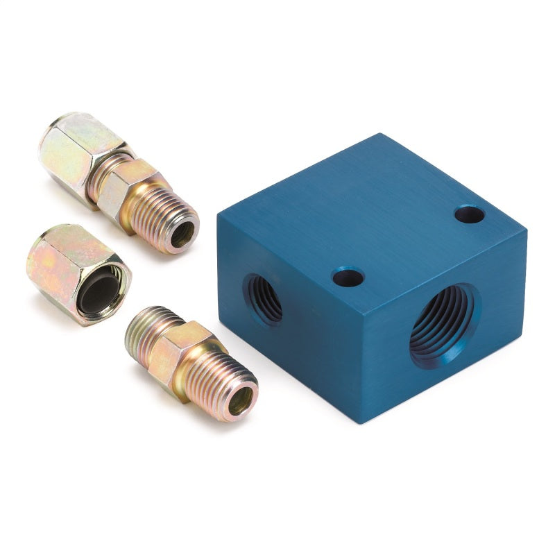 AutoMeter 2286 - ATM2286 - Autometer Temperature Manifofld Adaptor for 3/8 O.D. Tubing - Shipped in Europe - Tuningsupply.com