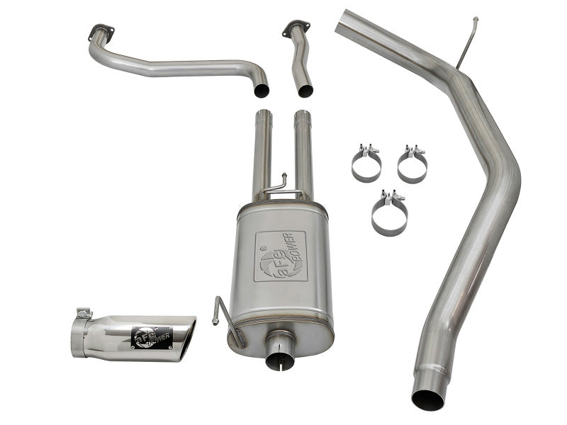 aFe 49-46125-P - AFE49-46125-P - aFe MACH Force-Xp 2-1/2in Cat-Back Exhaust System w/ Polished Tip 16-17 Nissan Titan XD V8 5.6L - Shipped in Europe - Tuningsupply.com