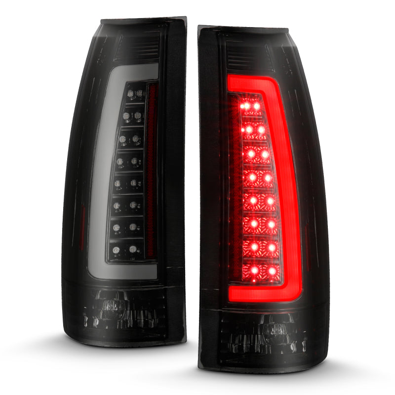 ANZO 311345 - ANZ311345 - ANZO 1999-2000 Cadillac Escalade LED Taillights Black Housing Smoke Lens Pair - Shipped in Europe - Tuningsupply.com