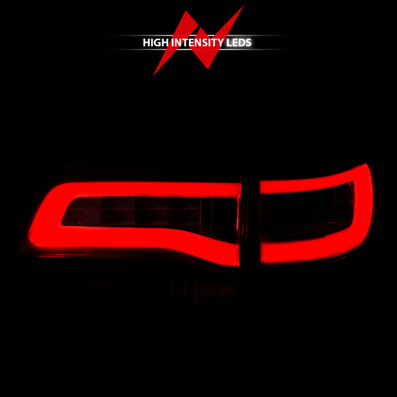 ANZO 311268 - ANZ311268 - ANZO 2014-2016 Jeep Grand Cherokee LED Taillights Red/Clear - Shipped in Europe - Tuningsupply.com