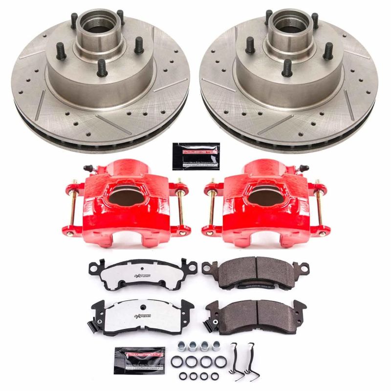 PowerStop KC2908-26 - PSBKC2908-26 - Power Stop 79-86 Buick LeSabre Front Z26 Street Warrior Brake Kit w/Calipers - Shipped in Europe - Tuningsupply.com