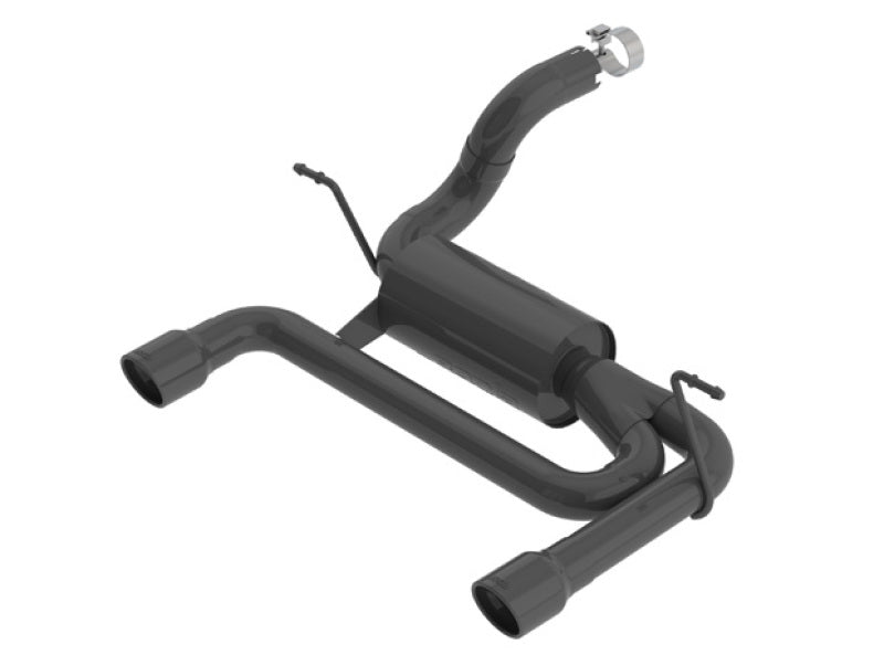 Borla 11957CB - BOR11957CB - Borla 2018 Jeep Wrangler JL/JLU 3.6L 2DR/4DR ATAK SS Axle Back Black Coated Exhaust w/3.5in Tips - Shipped in Europe - Tuningsupply.com