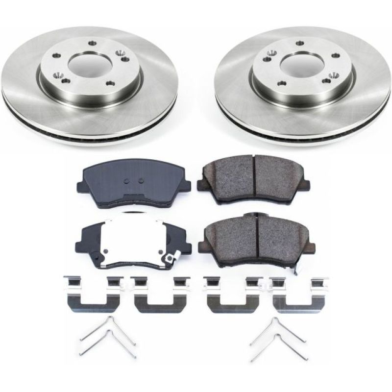 PowerStop KOE7370 - PSBKOE7370 - Power Stop 17-19 Hyundai Elantra Front Autospecialty Brake Kit - Shipped in Europe - Tuningsupply.com