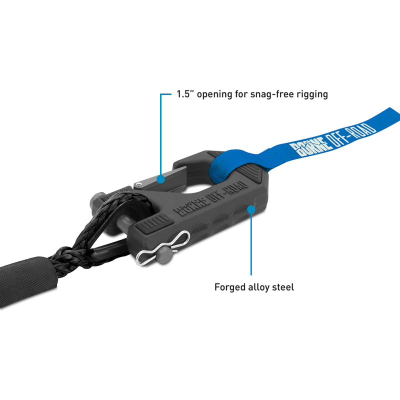 Borne Off-Road BNWN-12-SBK - BRNBNWN-12-SBK - Borne Off-Road 12K Winch - Black Synthetic Rope - Shipped in Europe - Tuningsupply.com