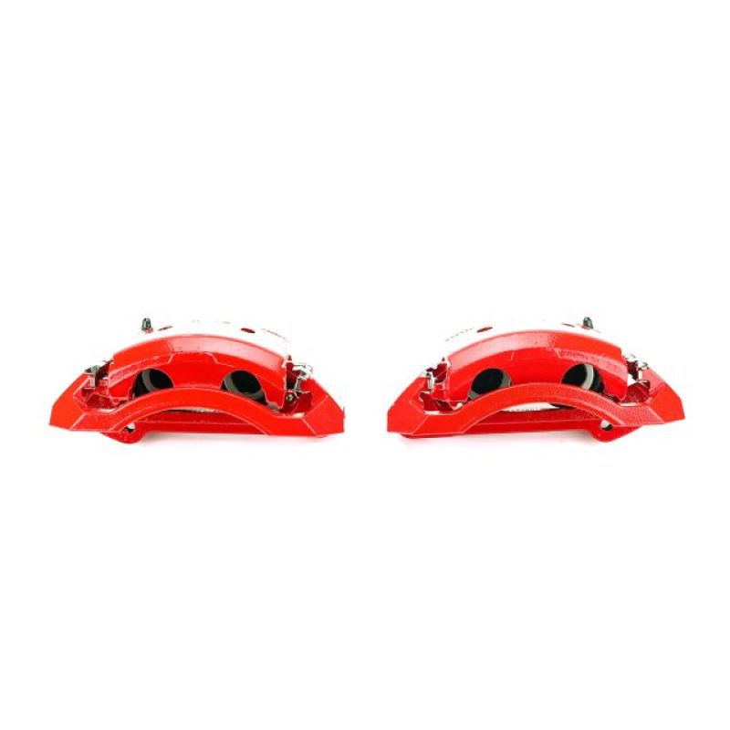 PowerStop S4746 - PSBS4746 - Power Stop 00-02 Dodge Ram 2500 Front Red Calipers w/Brackets - Pair - Shipped in Europe - Tuningsupply.com