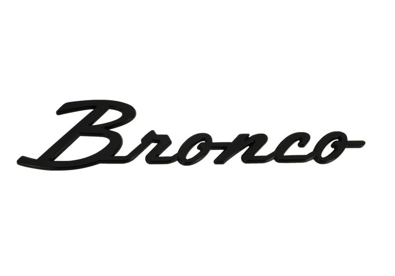 Ford Racing M-1447-BSGS - FRPM-1447-BSGS - Ford Racing 21-24 Bronco Classic Script Fender Badge Kit - Gloss Black - Shipped in Europe - Tuningsupply.com