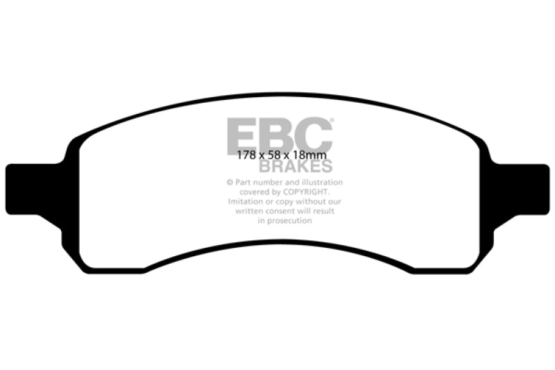 EBC DP61761 - EBCDP61761 - EBC 07+ Buick Enclave 3.6 Greenstuff Front Brake Pads - Shipped in Europe - Tuningsupply.com