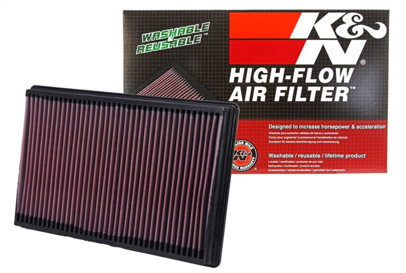 K&N Engineering 33-2247 - KNN33-2247 - K&N 02-10 Dodge Ram 1500/2500/3500 3.7/4.7/5.7L Drop In Air Filter - Shipped in Europe - Tuningsupply.com