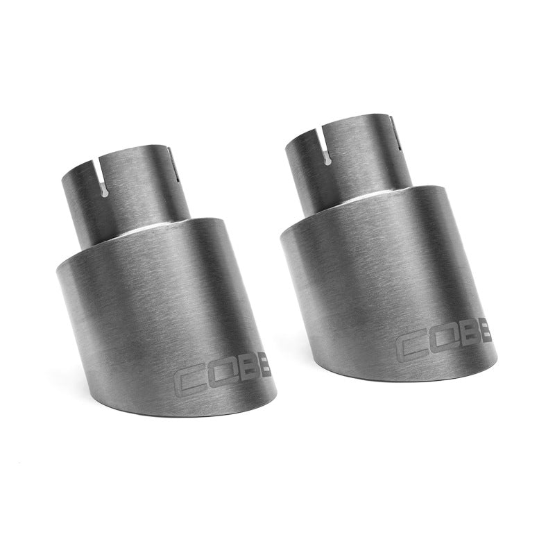 COBB 5V2150-NB - COBB5V2150-NB - Cobb Volkswagen GTI MK7/MK7.5/MK8 Brushed Titanium Tip Kit - Shipped in Europe - Tuningsupply.com