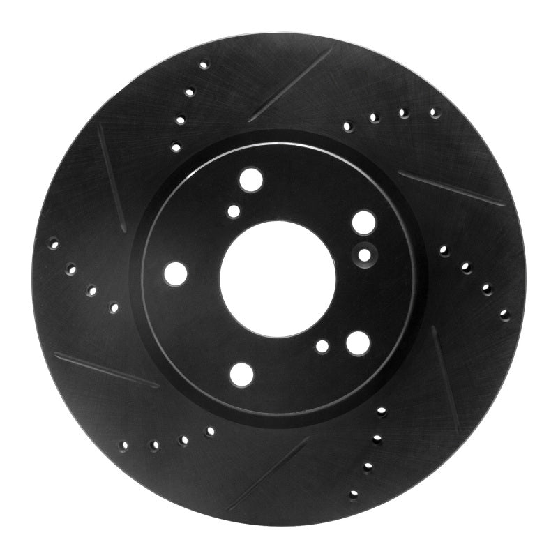 R1 Concepts 633-59061L - RNC633-59061L - R1 2016-2025 Honda Accord Coupe Front Left Drilled & Slotted Black Brake Rotor - Shipped in Europe - Tuningsupply.com