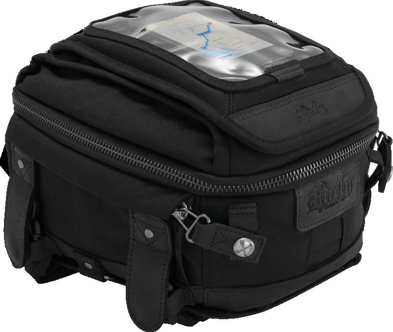 Burly Brand B15-1010B - BURB15-1010B - Burly Brand Voyager Tank/Tail Bag - Black - Shipped in Europe - Tuningsupply.com
