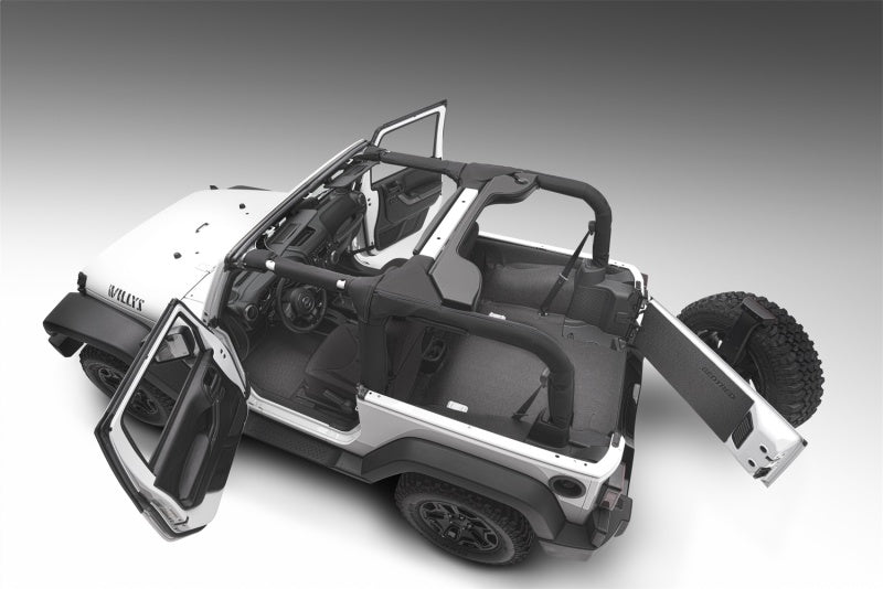 BedRug BTJK11R2 - BEDBTJK11R2 - BedRug 11-16 Jeep JK 2Dr Rear 5pc BedTred Cargo Kit (Incl Tailgate & Tub Liner) - Shipped in Europe - Tuningsupply.com