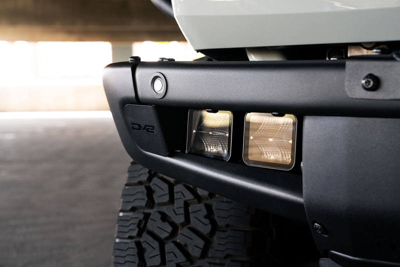 DV8 Offroad LBBR-05 - DVELBBR-05 - DV8 Offroad 21-22 Ford Bronco Factory Bumper Pocket Light Mount (Pair) 3in LED Pod Lights - Shipped in Europe - Tuningsupply.com