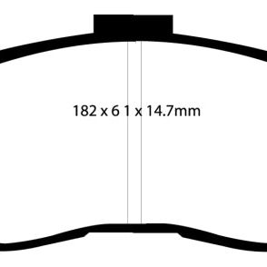 EBC DP51239NDX - EBCDP51239NDX - EBC 98-02 Chevrolet Camaro (4th Gen) 3.8 Bluestuff Front Brake Pads - Shipped in Europe - Tuningsupply.com