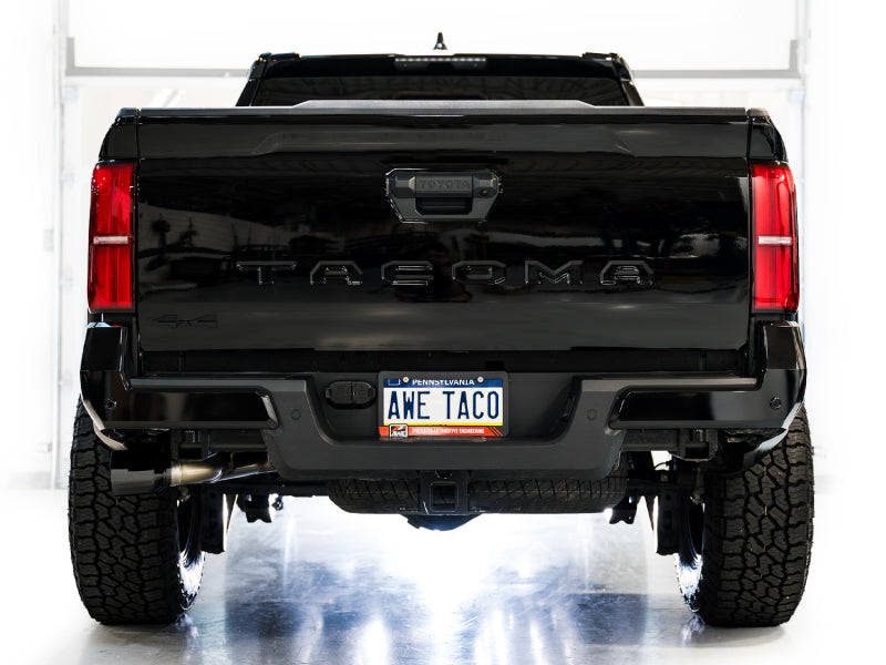 AWE Tuning 3015-33254 - AWE3015-33254 - AWE Exhaust for 4th Gen Toyota Tacoma Dual Diamond Black Tips - Shipped in Europe - Tuningsupply.com