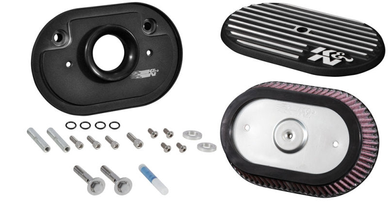 K&N Engineering RK-3952 - KNNRK-3952 - K&N Street Metal Intake System for 12-16 Harley-Davidson Road King 103cl Side Draft Touring - Shipped in Europe - Tuningsupply.com