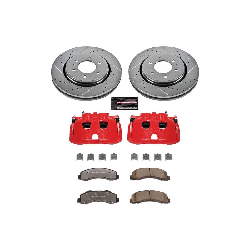 PowerStop KC3167-36 - PSBKC3167-36 - Power Stop 10-21 Lincoln Navigator Front Z36 Truck & Tow Kit w/Cals - Shipped in Europe - Tuningsupply.com