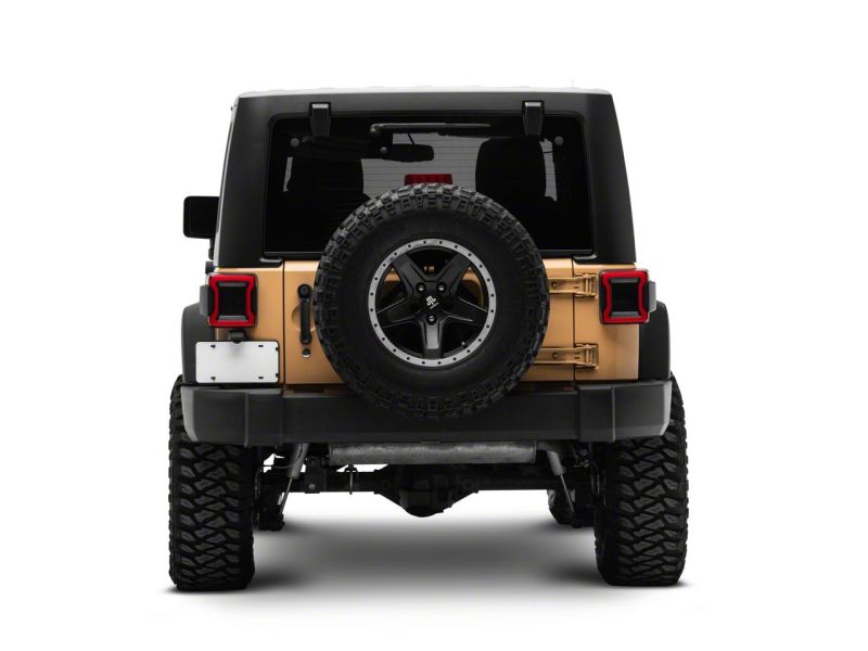 Raxiom J164242 - RAXJ164242 - Raxiom 07-18 Jeep Wrangler JK Axial Series JL Style LED Tail Lights- Black Housing- Red Lens - Shipped in Europe - Tuningsupply.com