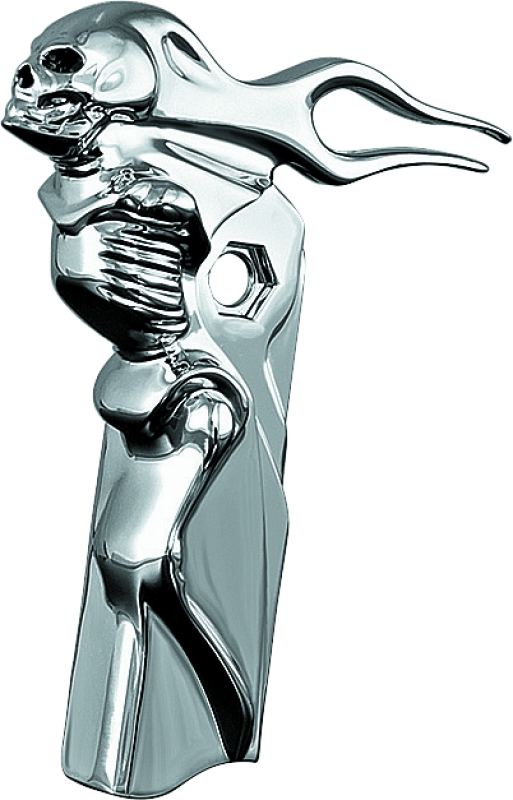 Kuryakyn 1054 - KUR1054 - Kuryakyn Zombie Front Shift Arm Cover 82-16 Touring Chrome - Shipped in Europe - Tuningsupply.com