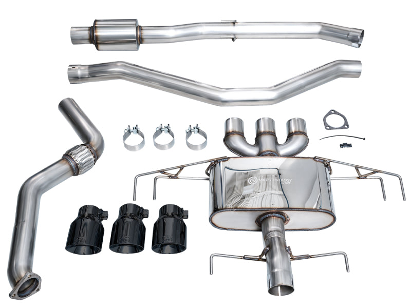 AWE Tuning 3015-53335 - AWE3015-53335 - AWE Tuning 2024 Acura Integra Type S DE5 FWD Touring Edition Exhaust w/ Triple Diamond Black Tips - Shipped in Europe - Tuningsupply.com