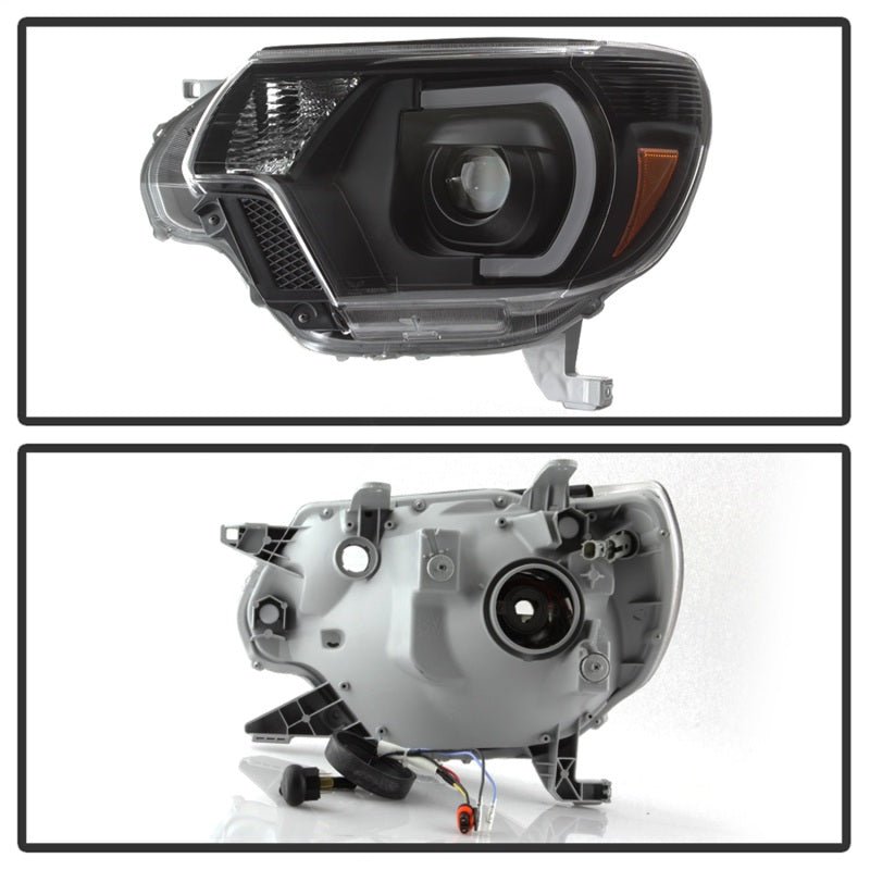 SPYDER 9037542 - SPY9037542 - xTune Toyota Tacoma 12-15 Headlights - Light Bar DRL - Black PRO-JH-TTA12-LBDRL-BK - Shipped in Europe - Tuningsupply.com