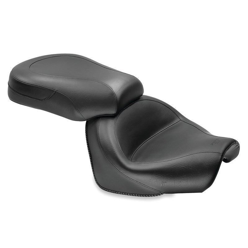 Mustang Motorcycle 76071 - MMP76071 - Mustang 09-17 Yamaha V-Star 950, 950 Tourer Standard Touring 2PC Seat - Black - Shipped in Europe - Tuningsupply.com