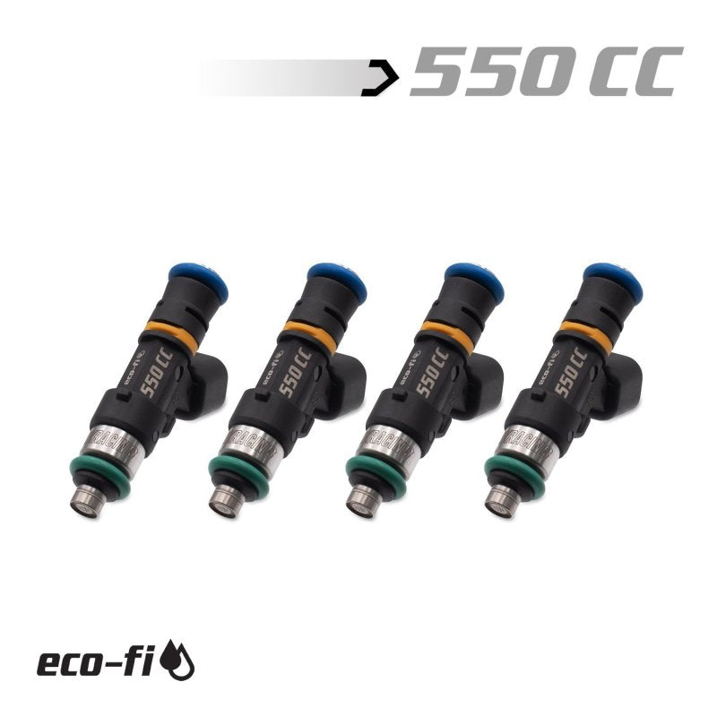 BLOX Racing BXEF-06514-550-4 - BLOBXEF-06514-550-4 - BLOX Racing Eco-Fi Street Injectors 550cc/min Honda K Series (Set of 4) - Shipped in Europe - Tuningsupply.com