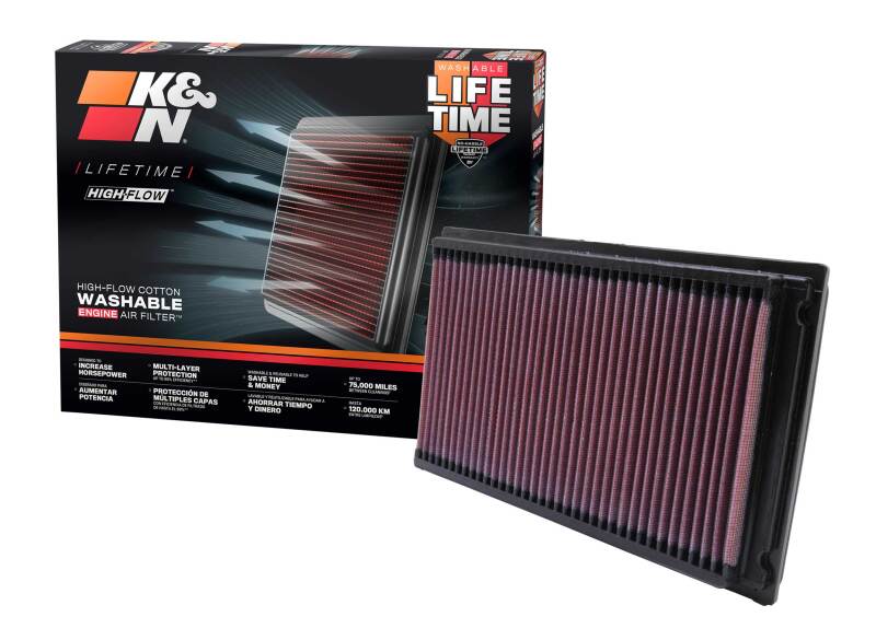 K&N Engineering 33-2031-2 - KNN33-2031-2 - K&N 88-08 Nissan 1.8L / 87-05 Nissan/Infiniti 3.0L / 00-09 3.5LDrop In Air Filter - Shipped in Europe - Tuningsupply.com