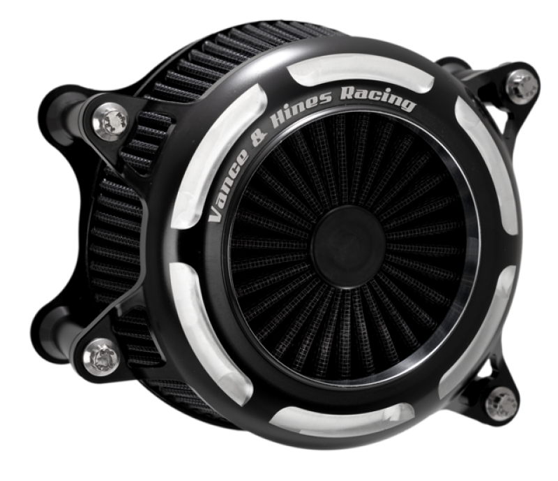 Vance and Hines 41115 - VAH41115 - Vance & Hines Multi-Fit VO2 Onyx Air Intake Kit - Contrast - Shipped in Europe - Tuningsupply.com