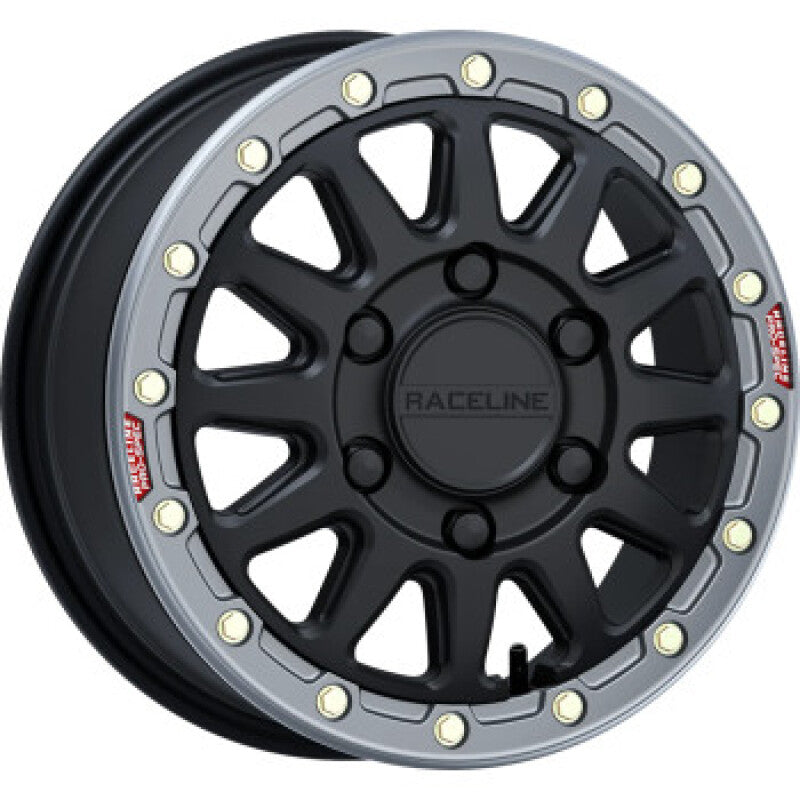 Raceline A14BG-56560+74 - RCLA14BG-56560+74 - Raceline A14BG Alpha 15x6.5in/6x139.7 BP/74mm Offset/78.1mm Bore - Blk & Gunmetal Ring Beadlock Whl - Shipped in Europe - Tuningsupply.com