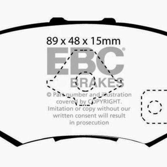 EBC DP31193/2C - EBCDP31193/2C - EBC 10-12 Acura RDX 2.3 Turbo Redstuff Rear Brake Pads - Shipped in Europe - Tuningsupply.com
