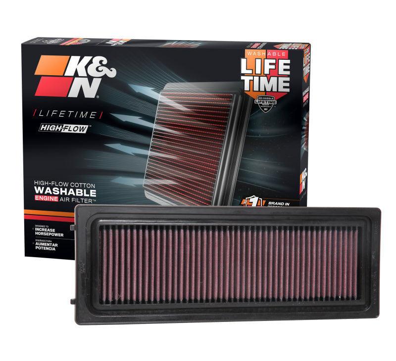 K&N Engineering 33-3071 - KNN33-3071 - K&N 2016 Alfa Romeo Giulia L4-2.0L F/I Replacement Drop In Air Filter - Shipped in Europe - Tuningsupply.com