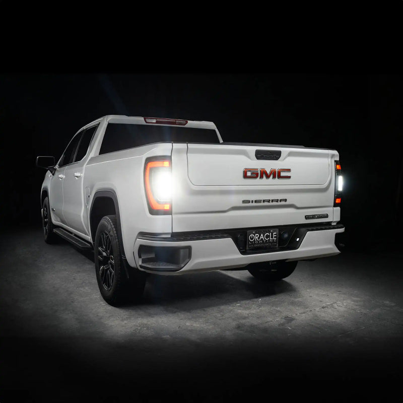 ORACLE Lighting 5927-504-T - ORL5927-504-T - Oracle 19-23 GMC Sierra Black Series Flush Style LED Tail Lights - Factory Halogen - Shipped in Europe - Tuningsupply.com