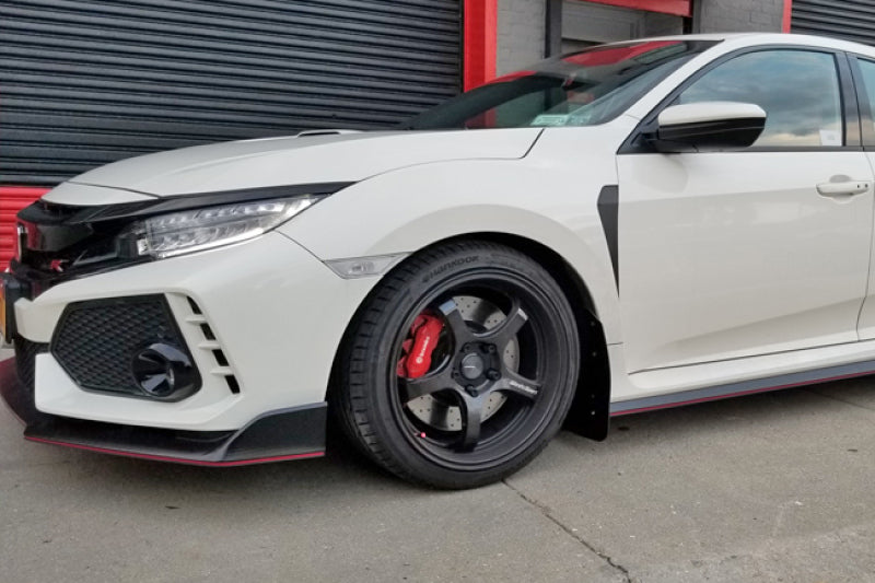 Rally Armor MF47-UR-BLK/DGRY - RALMF47-UR-BLK/DGRY - Rally Armor 17-22 Honda Civic Type R Black UR Mud Flap w/Dark Grey Logo - Shipped in Europe - Tuningsupply.com