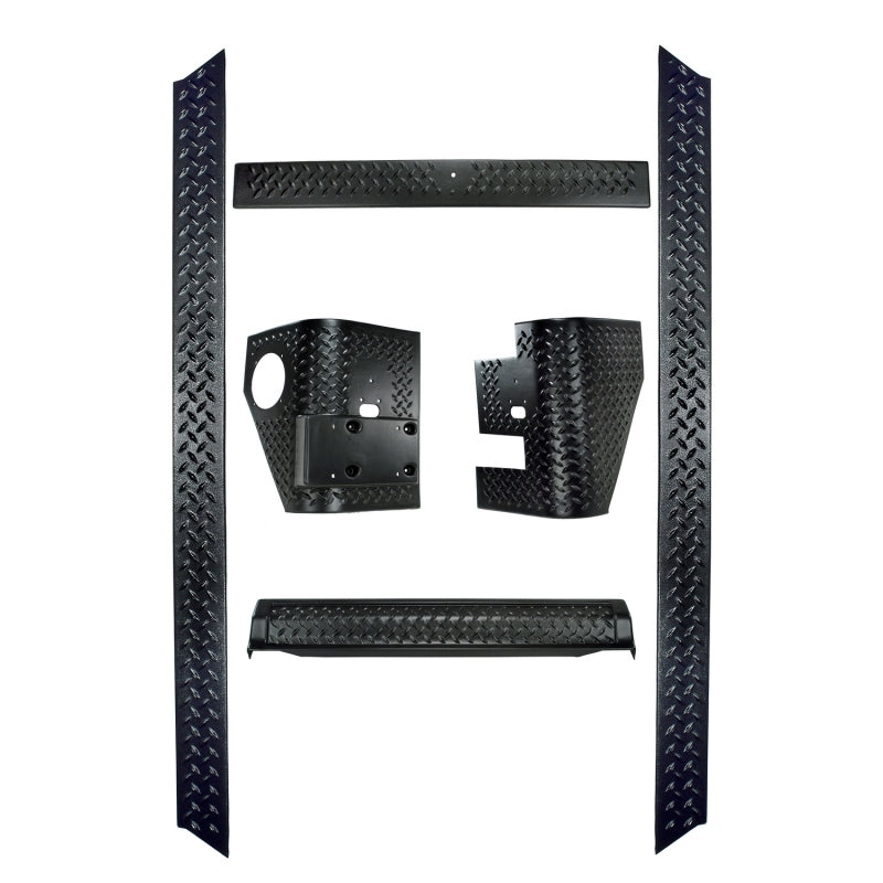 Rugged Ridge 11650.51 - RUG11650.51 - Rugged Ridge 6-Piece Body Armor Kit 97-06 Jeep Wrangler TJ - Shipped in Europe - Tuningsupply.com
