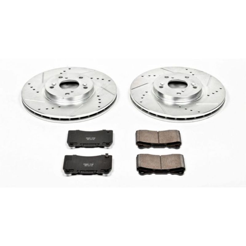 PowerStop K3029 - PSBK3029 - Power Stop 04-08 Acura TL Front Z23 Evolution Sport Brake Kit - Shipped in Europe - Tuningsupply.com