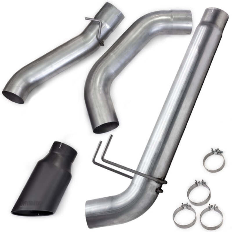Banks Power - GBE49807-B - Banks Power 19-23 Dodge RAM 6.7L 5.0in Monster Exhaust w/ SideKick Black Tip - Shipped in Europe - Tuningsupply.com