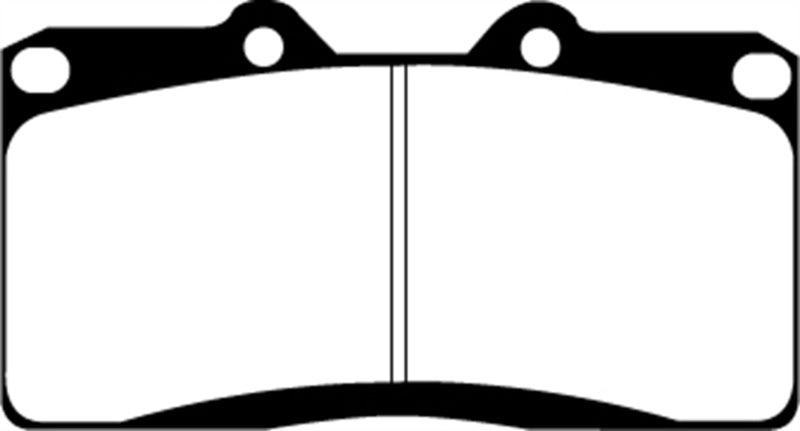 EBC DP41097R - EBCDP41097R - EBC 91-93 Dodge Stealth 3.0 4WD Yellowstuff Front Brake Pads - Shipped in Europe - Tuningsupply.com