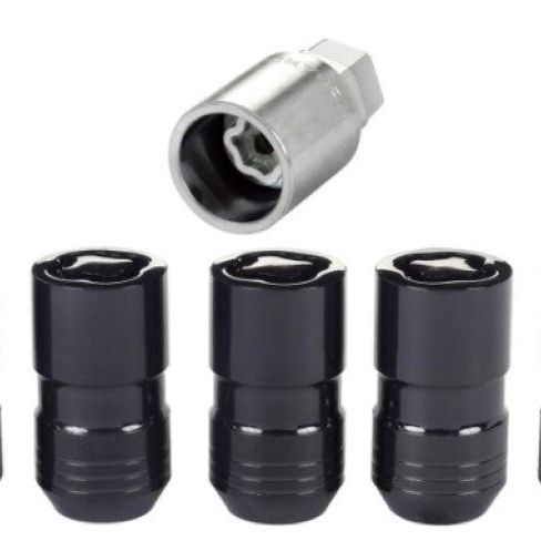 McGard 24516 - MCG24516 - McGard Wheel Lock Nut Set - 5pk. (Cone Seat) M14X1.5 / 22mm Hex / 1.639in OAL - Black - Shipped in Europe - Tuningsupply.com