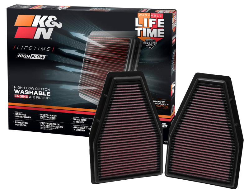 K&N Engineering 33-2484 - KNN33-2484 - K&N Replacement Air Filter 12-13 Porsche 911 3.4L / 12 911 3.8L / 13 911 3.6L / 13 911 Carrera 3.8L - Shipped in Europe - Tuningsupply.com