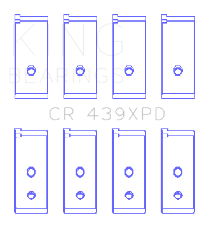King Engine Bearings GCR439XPD - KINGCR439XPD - King Engine Bearings Honda B-Series Dowel Performance Rod Bearing Set - Size STD - Shipped in Europe - Tuningsupply.com